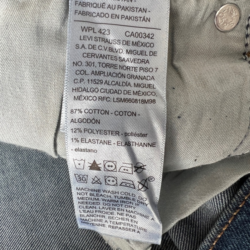 NWT Levi Strauss Signature High Rise Straight Jeans Size 16 W33 Comfort Stretch - Picture 5 of 12